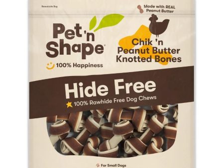 Pet  N Shape Chik n Peanut Butter Knotted Bones Hide-Free Dog Treat 1ea 30 ct For Cheap