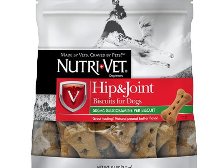 Nutri-Vet Hip & Joint Dog Biscuits Peanut Butter 1ea LG, 6 lb Online Hot Sale