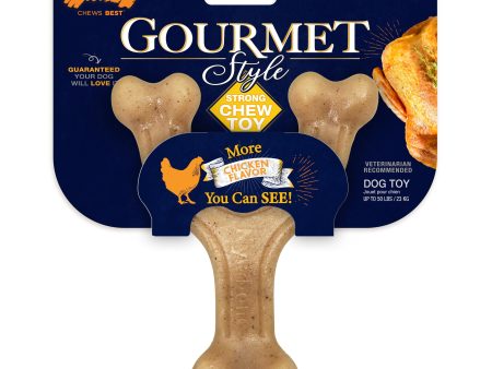 Nylabone Gourmet Style Strong Wishbone Dog Chew Toy Chicken 1ea Large Giant - Up To 50 lb Online