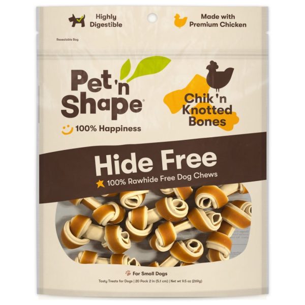 Pet  N Shape Chik n Knotted Bones Hide-Free Dog Treat 1ea 20 ct Discount