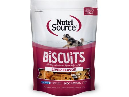 Nutrisource Dog Grain Free Biscuits Liver 14oz. Sale