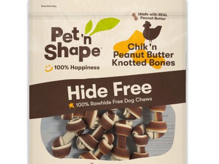 Pet  N Shape Chik n Peanut Butter Knotted Bones Hide-Free Dog Treat 1ea 20 ct Cheap