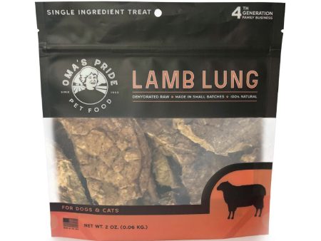 Omas Pride Dog Cat Dehydrated Lamb Lung 2oz. Fashion