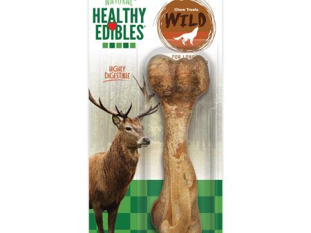 Nylabone Healthy Edibles WILD Natural Long Lasting Venison Dog Chew Treats Venison, Large Giant  Up To 50 Lbs. 1 ct Sale