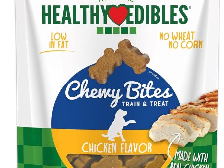 Nylabone Healthy Edibles Chewy Bites Soft Dog Treats Chicken 1ea 12 oz For Cheap