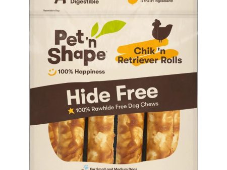 Pet  N Shape Chik  N Peanut Butter Retriever Roll Hide-Free Dog Treat 1ea 7 in, 6 ct For Cheap