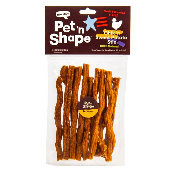 Pet  N Shape Chik  n Sweet Potato Stix Dog Treat 1ea 3.5 oz Supply