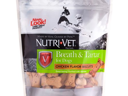 Nutri-Vet Breath & Tarter Dog Biscuits Chicken 1ea 19.5 oz Sale