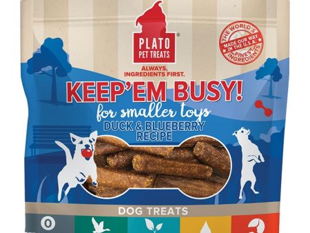 Plato Dog Keep Em Busy Duck And Blueberry Treats Small 5oz. Cheap