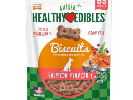 Nylabone Healthy Edibles Biscuits Grain Free Dog Treats Salmon 1ea 12 oz Fashion