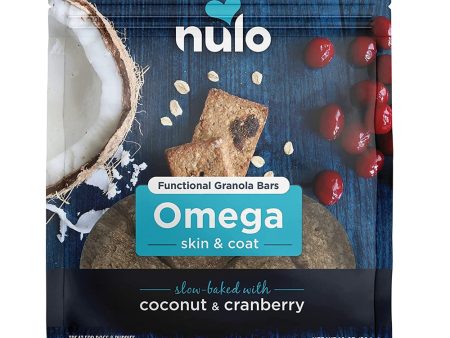 Nulo Functional Granola Bar Omega Skin & Coat Dog Treats Coconut & Cranberry 1ea 10 oz Fashion