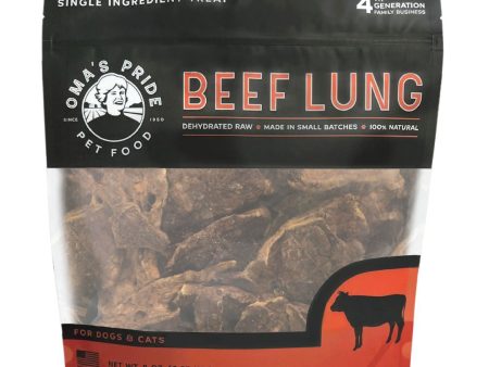 Omas  Pride Dog Cat Dehydrated Beef Lung 8oz. on Sale