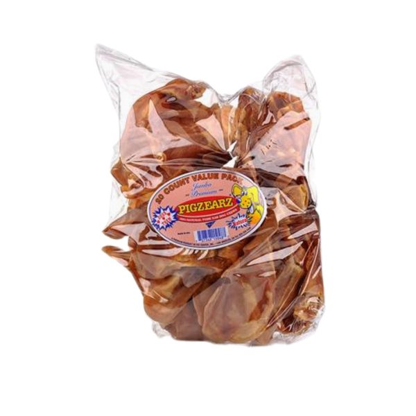 Pci Pig earz Xl Natural Usa Pig ears 100Ct Bulk Pack For Sale