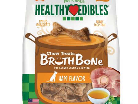 Nylabone Healthy Edibles Broth Bone Natural Dog Treats 16 count, Regular  Up To 25 Ibs. Fashion