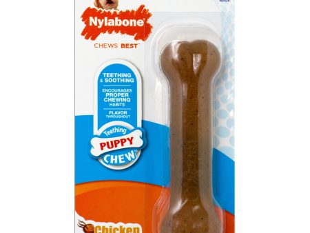 Nylabone Just for Puppies Teething Chew Classic Bone Classic Bone Chicken 1ea SMall Regular - Up To 25 Ibs. Hot on Sale