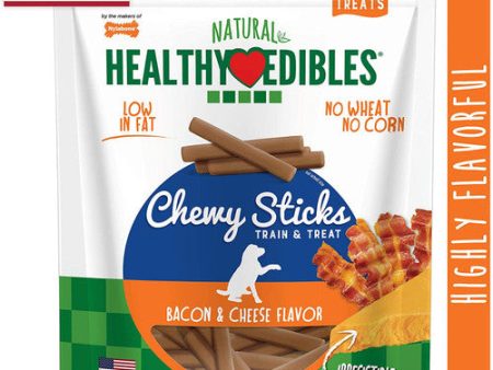 Nylabone Healthy Edibles Chewy Dog Treat Sticks Bacon & Cheese 1ea 12 oz Hot on Sale