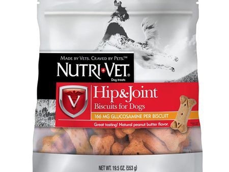 Nutri-Vet Hip & Joint Dog Biscuits Peanut Butter 1ea SM, 19.5 oz For Sale