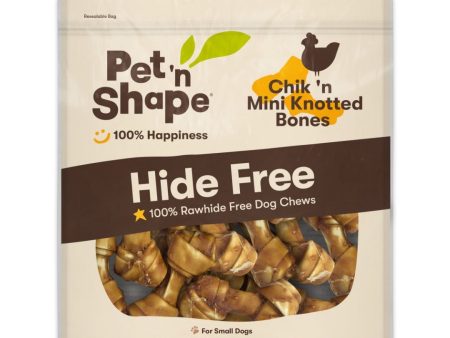 Pet  N Shape Chik  N Mini Knotted Bones Hide-Free Dog Treat 1ea 20 ct For Cheap