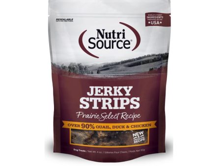 Nutrisource Dog Jerky Treat Prairie Select 4oz. For Discount