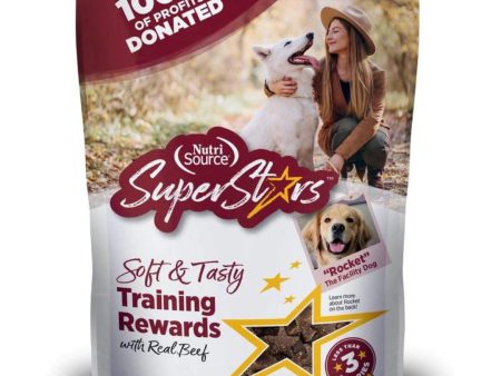 Nutrisource Dog Superstar Treat Beef 4oz. Supply