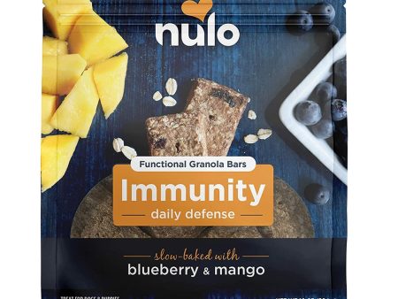 Nulo Functional Granola Bar Immunity Daily Defense Dog Treats Blueberry & Mango 1ea 10 oz Online Sale