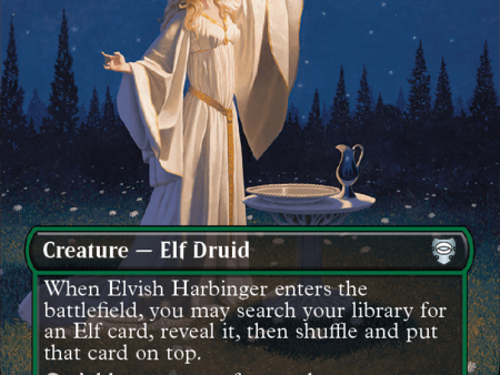 Elvish Harbinger (Borderless) [The Lord of the Rings: Tales of Middle-Earth Commander] For Cheap