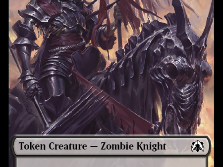 Zombie Knight    Human (6) Double-Sided Token [March of the Machine Commander Tokens] Online now