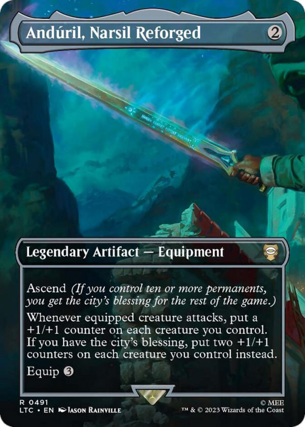 Anduril, Narsil Reforged (Borderless) [The Lord of the Rings: Tales of Middle-Earth Commander] For Discount