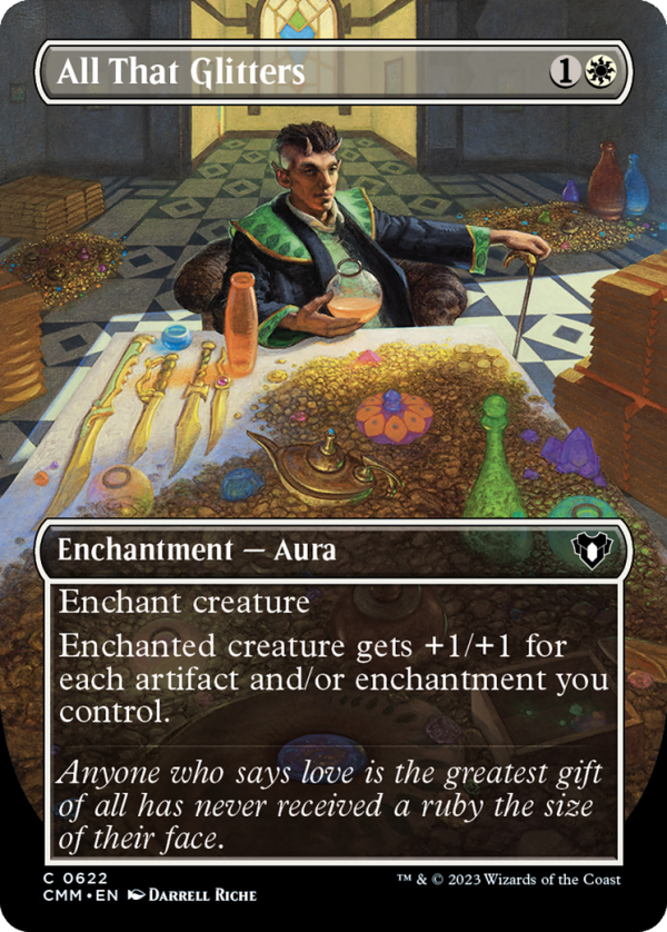 All That Glitters (Borderless Alternate Art) [Commander Masters] Online Sale